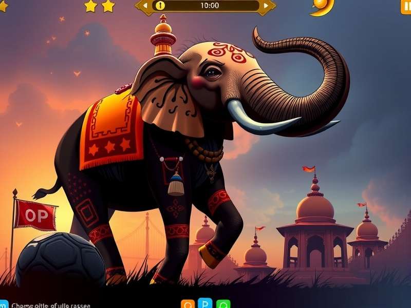 Titanic Tusker game screenshot showing elephant hero